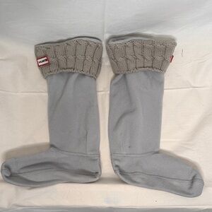 Hunter Boot Beige Cable Knit Tall Boot Liners